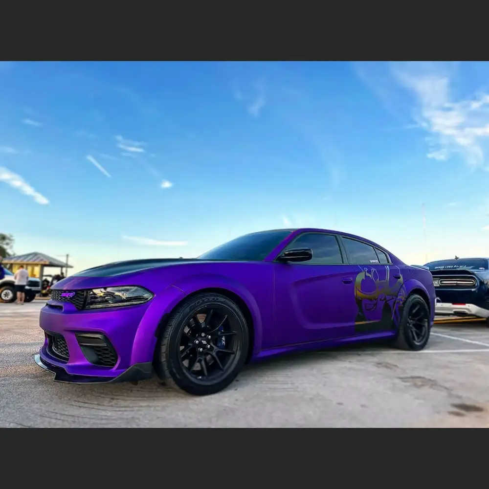 Ravoony Plus Matte Midnight Purple Chrome Wrap
