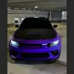 Ravoony Plus Matte Midnight Purple Chrome Wrap