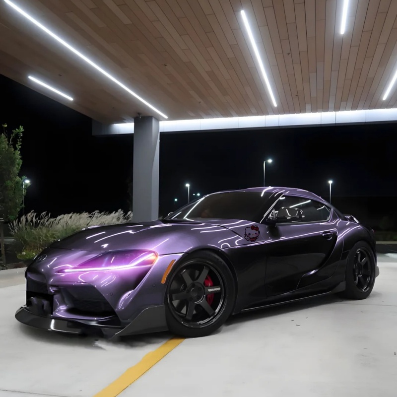 Ravoony Plus PET Gloss Metallic Galaxy Purple Car Vinyl Wrap