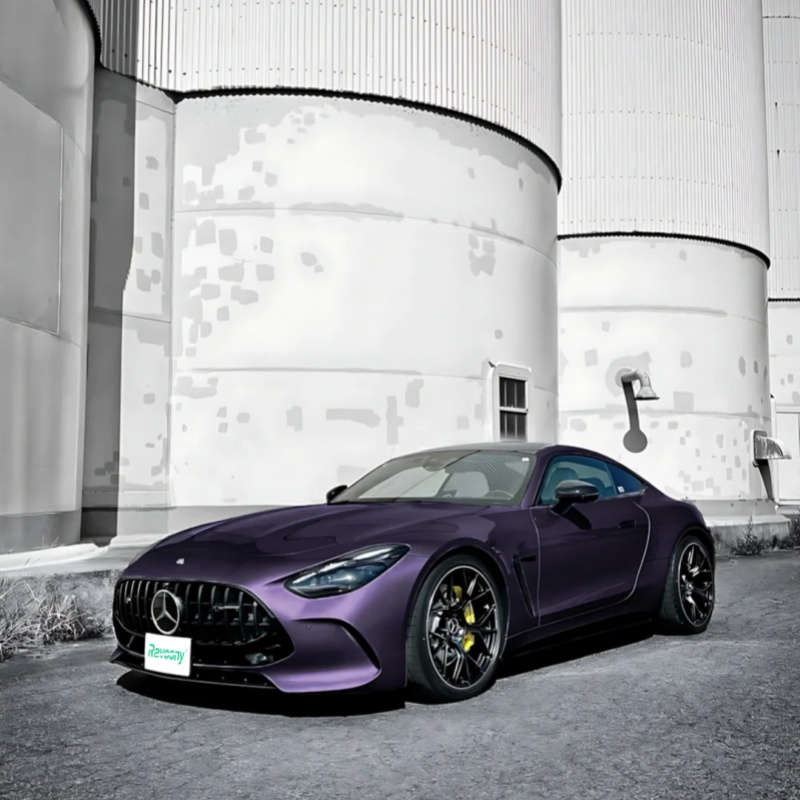 Ravoony Plus PET Gloss Metallic Galaxy Purple Car Vinyl Wrap