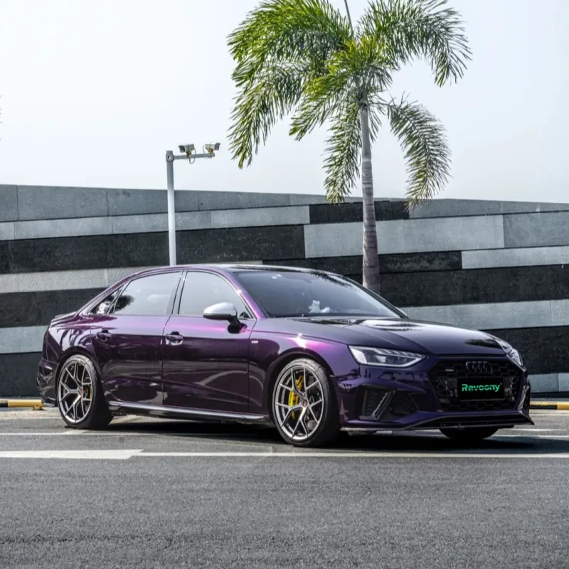 Ravoony Plus Gloss Ghost Midnight Purple Car Vinyl Wrap