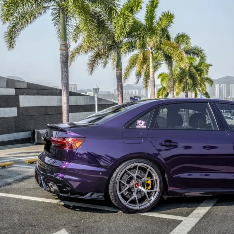 Ravoony Plus Gloss Ghost Midnight Purple Car Vinyl Wrap
