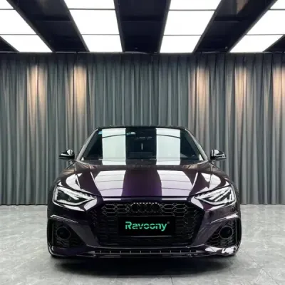 Ravoony Plus Gloss Ghost Midnight Purple Car Vinyl Wrap 02