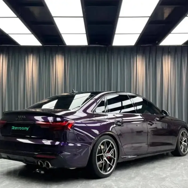 Ravoony Plus Gloss Ghost Midnight Purple Car Vinyl Wrap