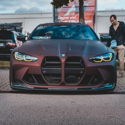  Ravoony Plus Ultra-Matte Wine Red Car Wrap 02