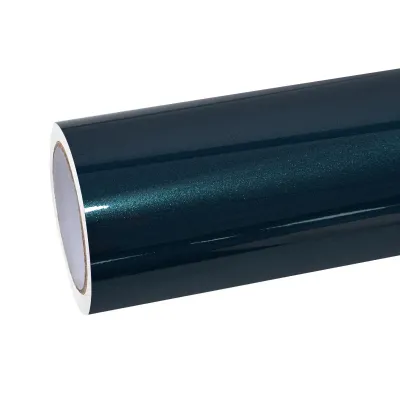 Ravoony Basic Glossy Metallic Emerald Green Car Wrap 01