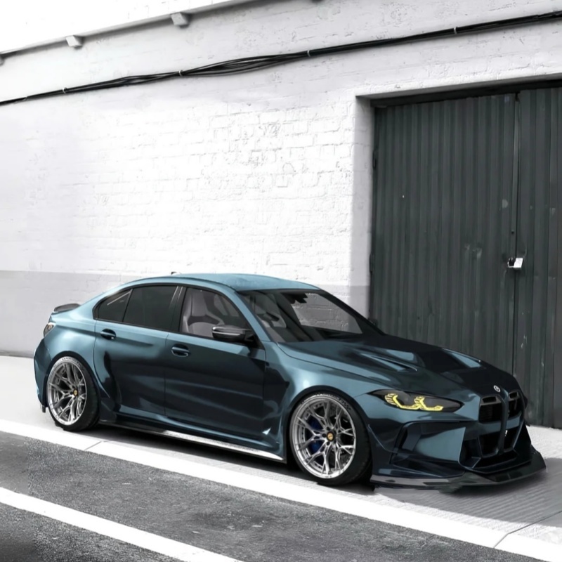 Ravoony Basic PET Glossy Metallic Emerald Green Car Wrap