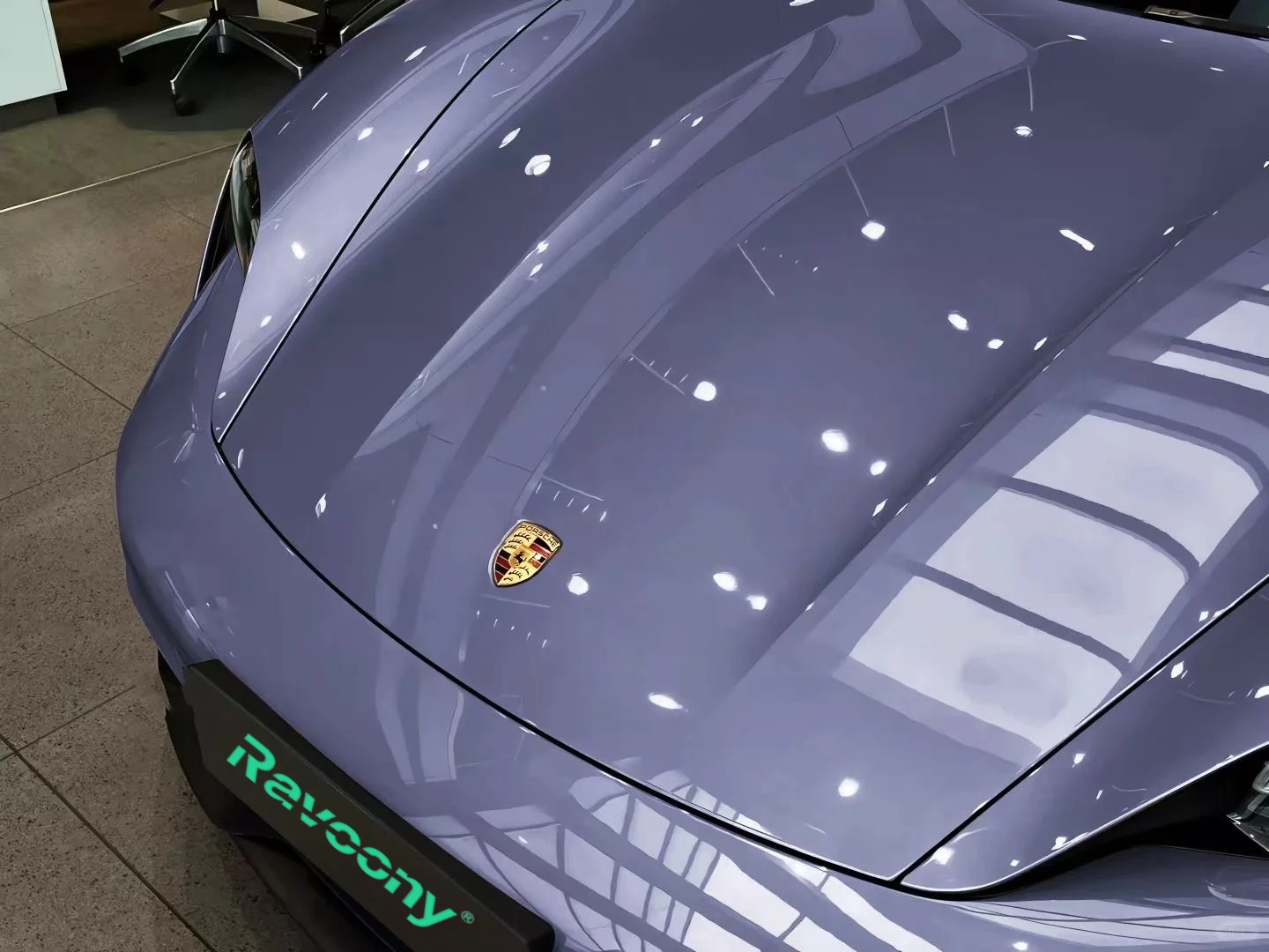 Ravoony Basic Glossy Glacier Mist Violet Car Wrap