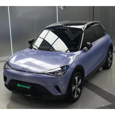 Ravoony Basic Glossy Glacier Mist Violet Car Wrap 02