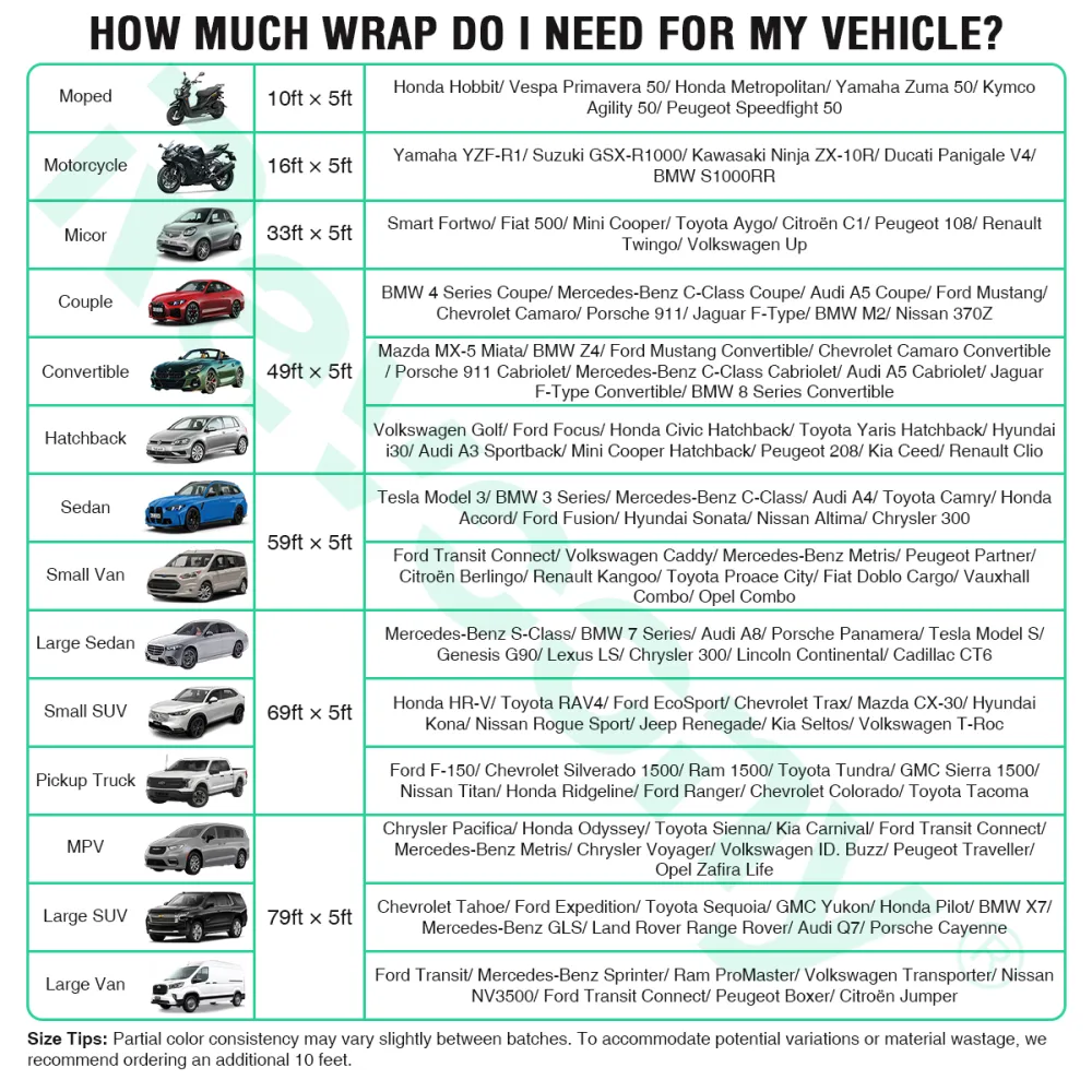 Ravoony Plus PET Gloss Black Car Wrap
