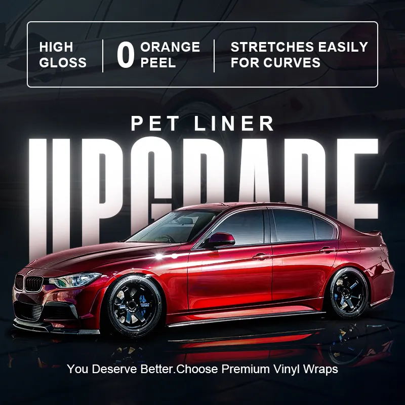 Ravoony Plus Super Gloss Chrome Black Vinyl Car Wrap