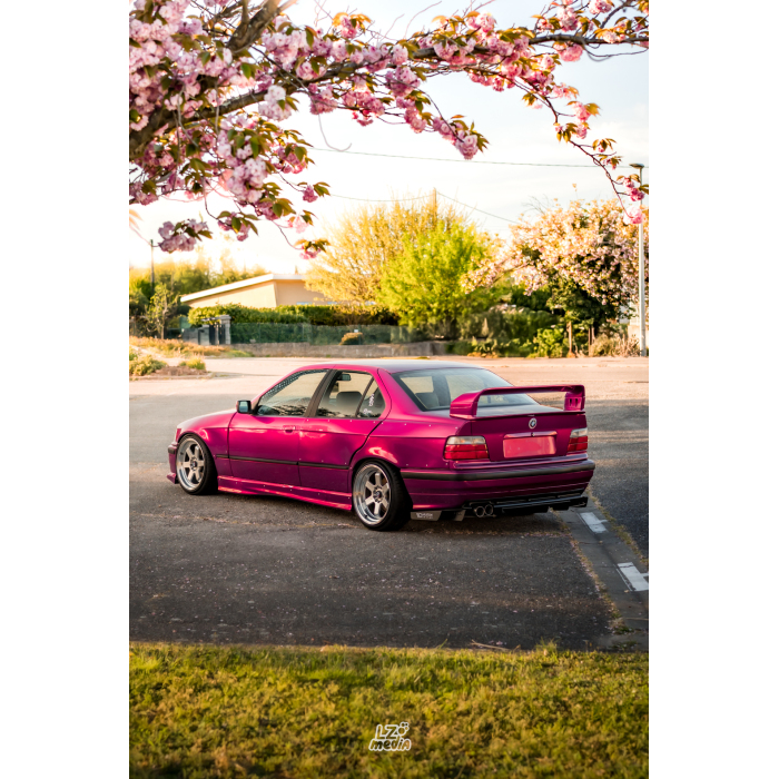 Ravoony Plus PET Gloss Glaze Pagoda Red Car Vinyl Wrap