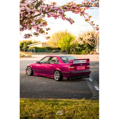 Ravoony Plus PET Gloss Glaze Pagoda Red Car Vinyl Wrap 01