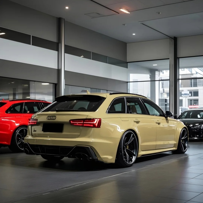 Ravoony Plus PET Glossy Sunbath Yellow Car Wrap