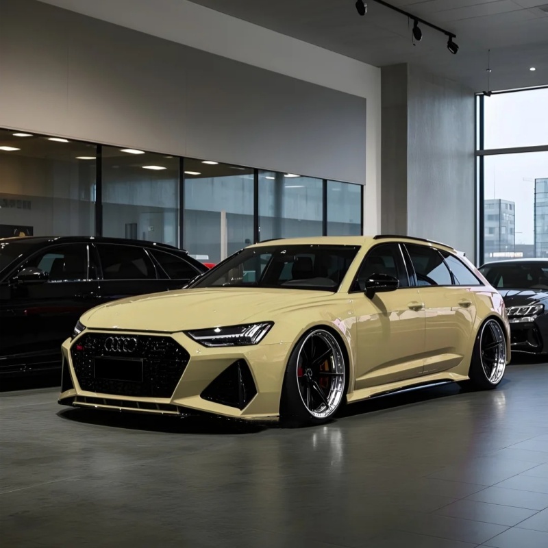 Ravoony Plus PET Glossy Sunbath Yellow Car Wrap