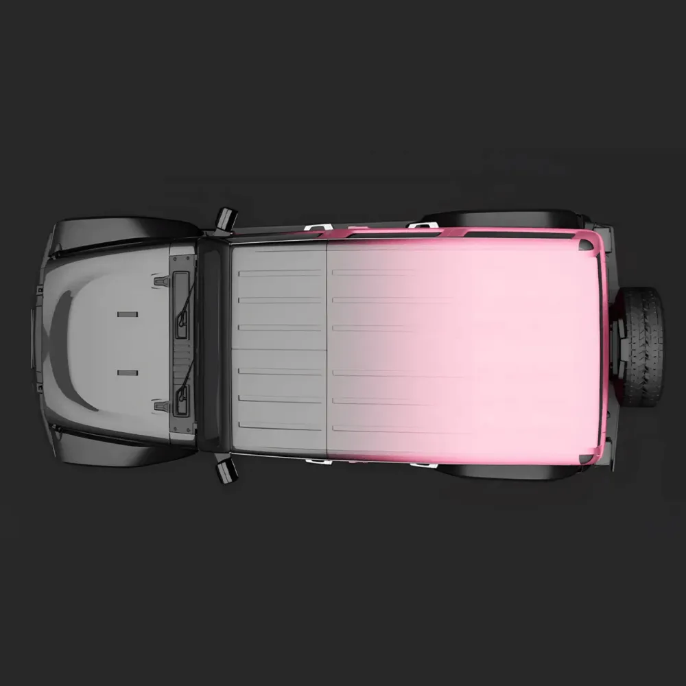 Ravoony Plus Customized Black To Pink Gradient Vinyl Wrap