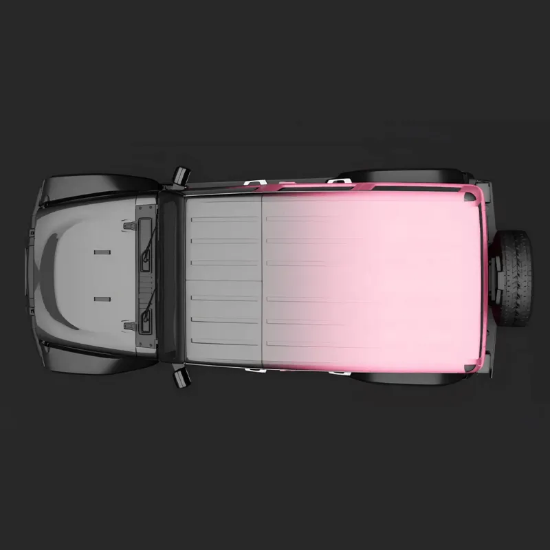 Ravoony Plus Customized Black To Pink Gradient Vinyl Wrap