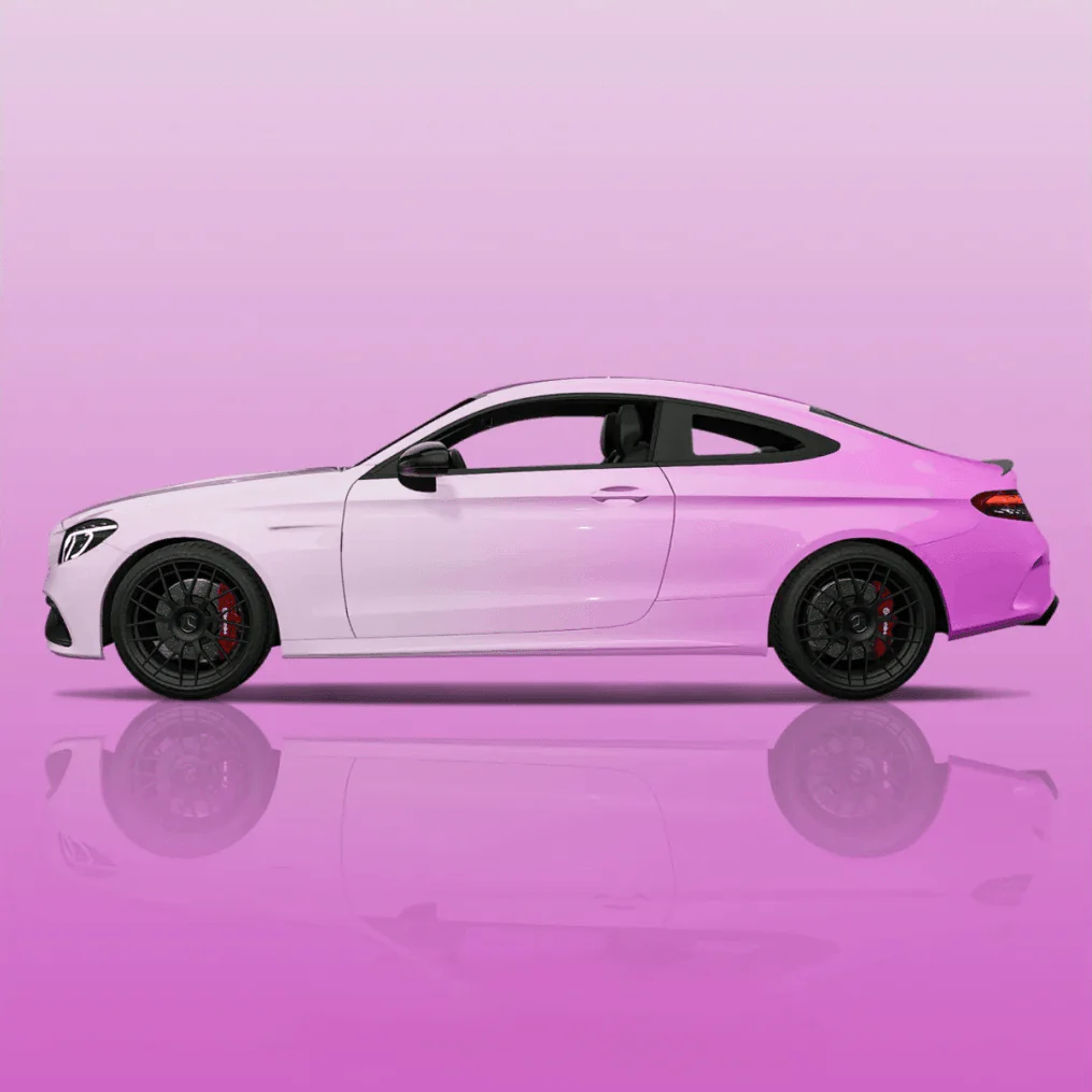 Ravoony Plus Customized Pink Gradient Vinyl Wrap
