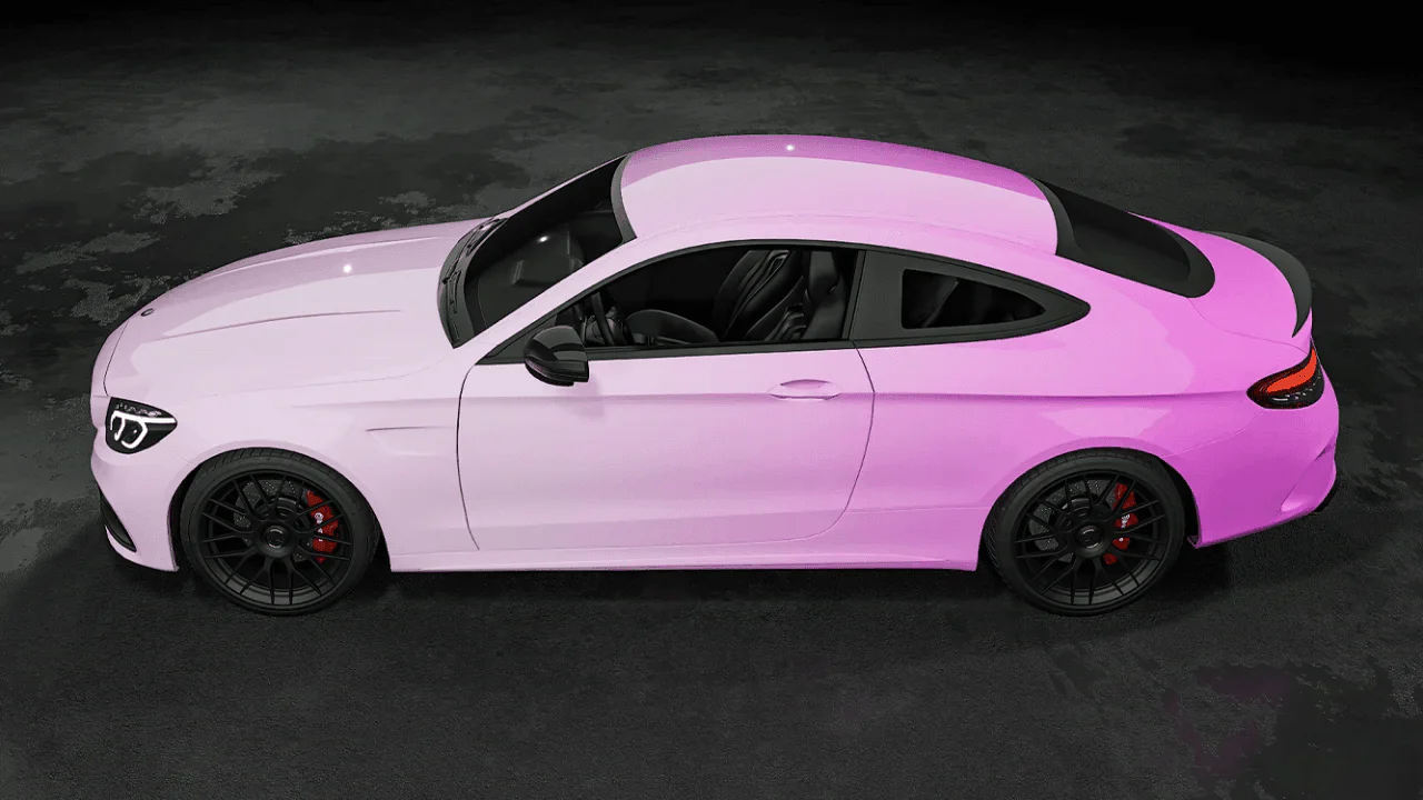 Ravoony Plus Customized Pink Gradient Vinyl Wrap