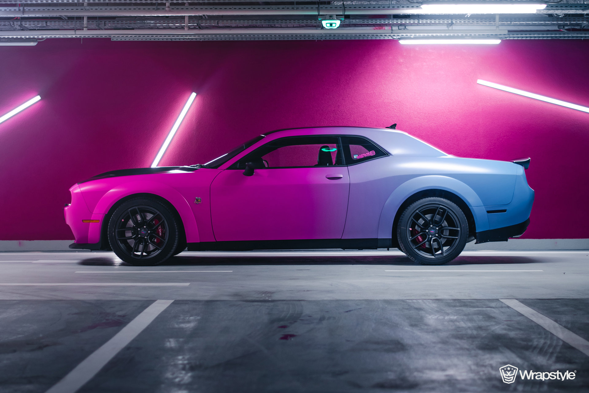 Ravoony Plus Customized Pink Blue Gradient Vinyl Wrap
