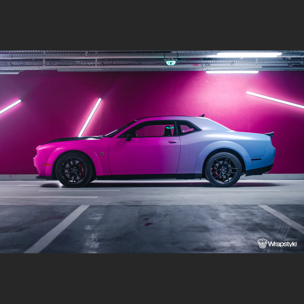 Ravoony Plus Customized Pink Blue Gradient Vinyl Wrap