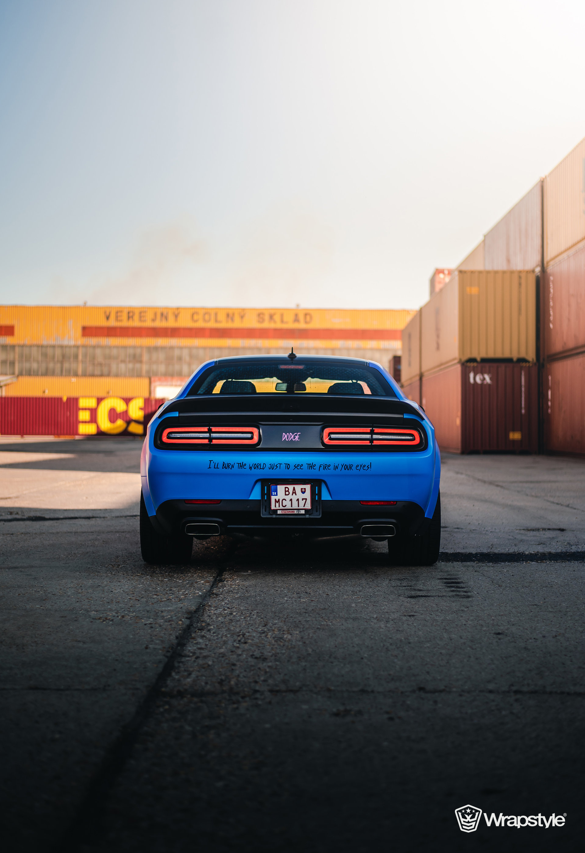 Ravoony Plus Customized Pink Blue Gradient Vinyl Wrap