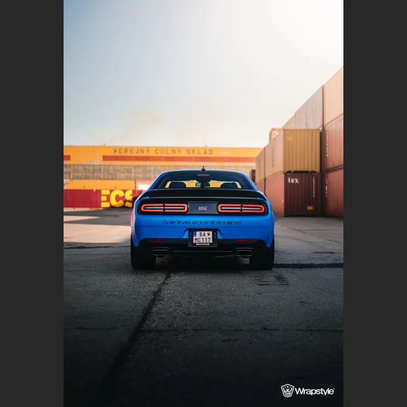 Ravoony Plus Customized Pink Blue Gradient Vinyl Wrap