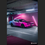 Ravoony Plus Customized Pink Blue Gradient Vinyl Wrap