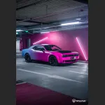 Ravoony Plus Customized Pink Blue Gradient Vinyl Wrap