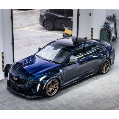 Ravoony Plus Gloss Ghost Midnight Blue Car Vinyl Wrap 02