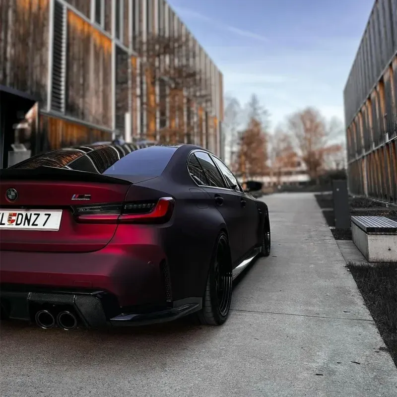Ravoony Plus Matte Chrome Romanee Red Vinyl Car Wrap