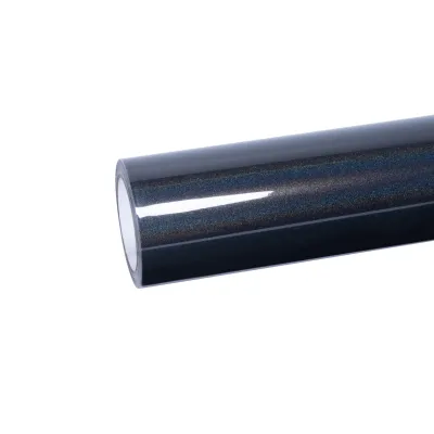Ravoony Plus Glossy Laser Black Car Vinyl Wrap 01