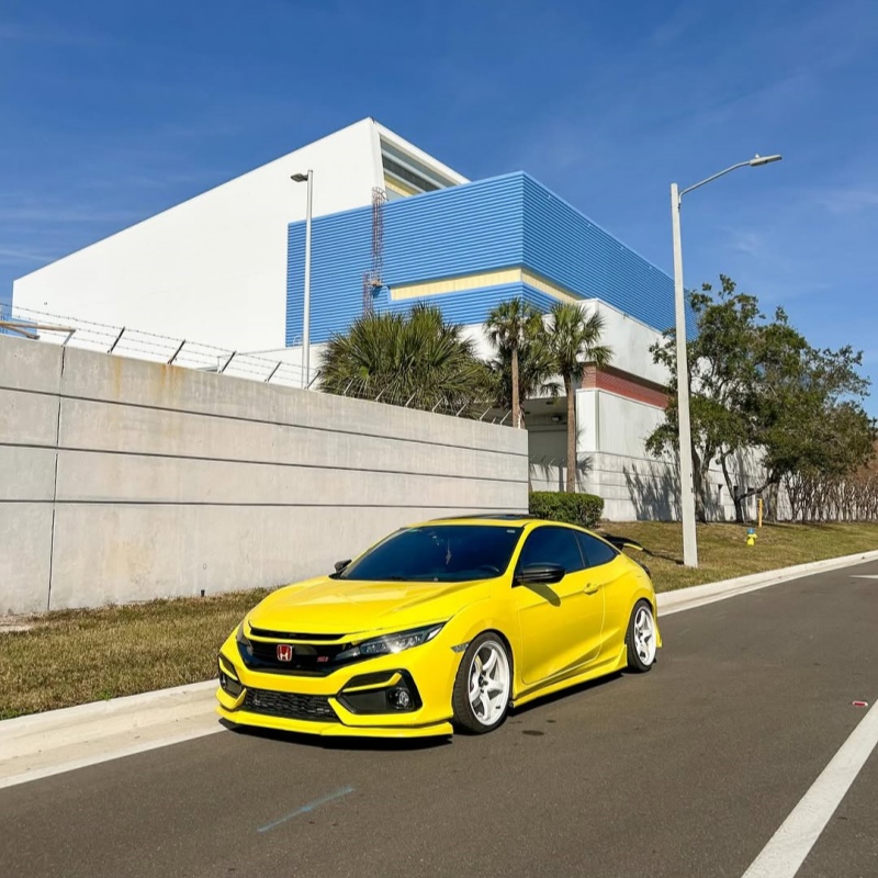 Ravoony Plus Crystal Maize Yellow Car Vinyl Wrap