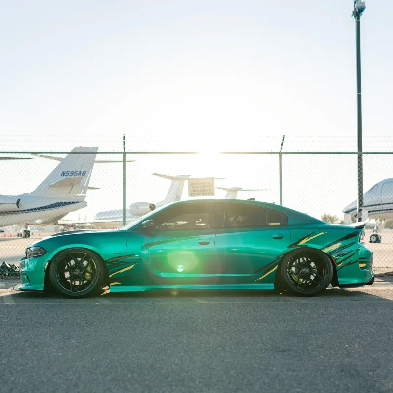 Ravoony Plus Metallic Paint Emerald Green Car Vinyl Wrap