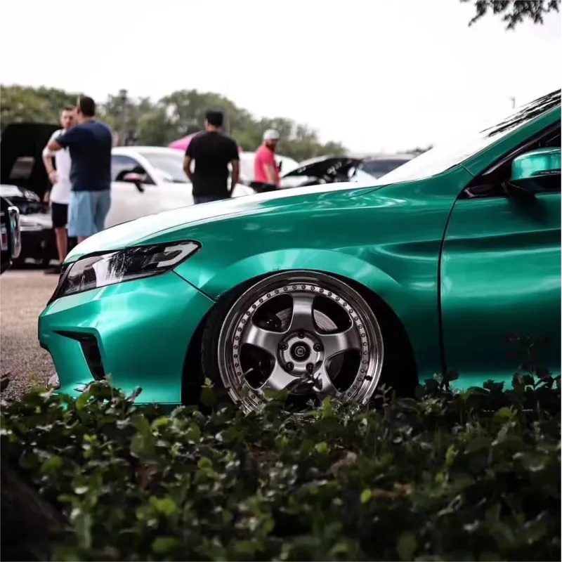 Ravoony Plus Metallic Paint Emerald Green Car Vinyl Wrap