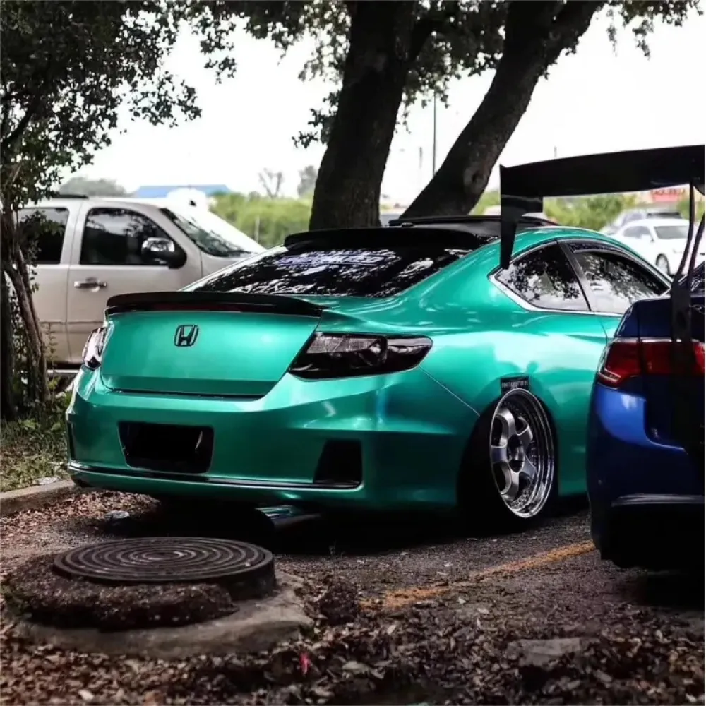 Ravoony Plus Metallic Paint Emerald Green Car Vinyl Wrap