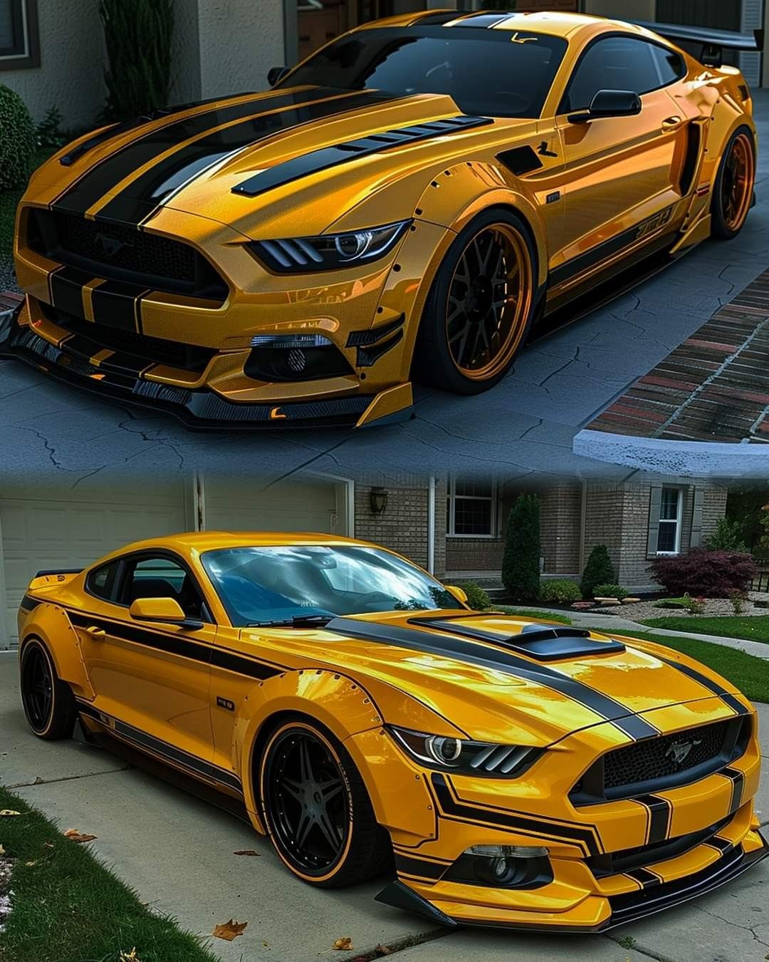 Black Car Stipes Decals DIY Design