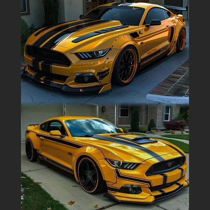 Black Car Stipes Decals DIY Design
