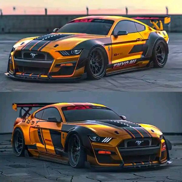 Black Car Stipes Decals DIY Design