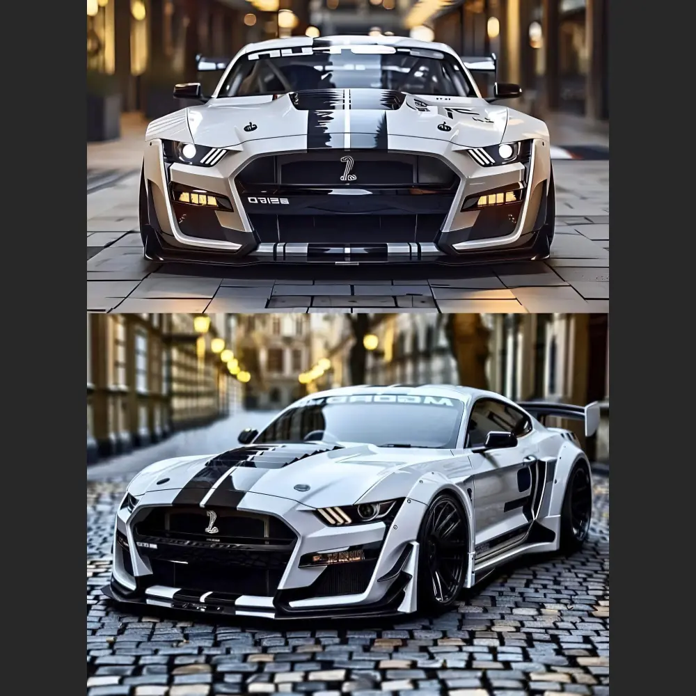 Black Car Stipes Decals DIY Design