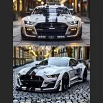 Black Car Stipes Decals DIY Design