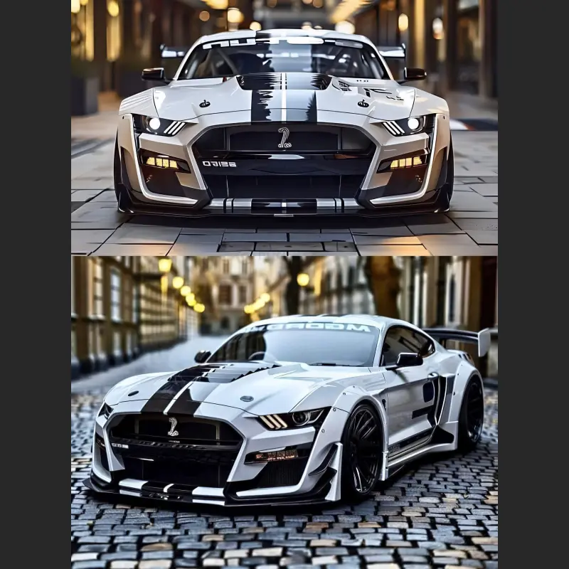 Black Car Stipes Decals DIY Design