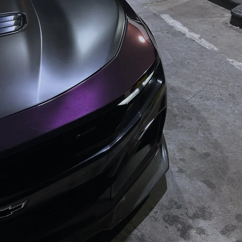 Ravoony Plus PET Gloss Metallic Gentian Purple Car Wrap