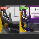 Ravoony Plus Gloss Ghost Midnight Purple Car Vinyl Wrap