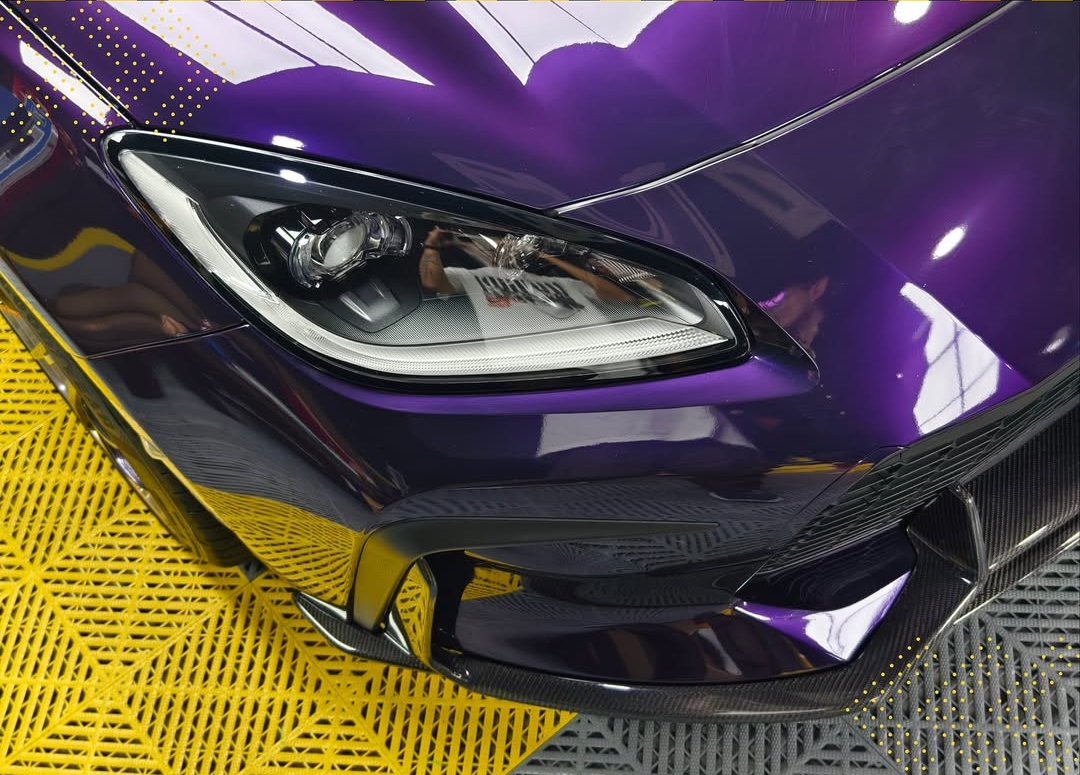 Ravoony Plus Gloss Ghost Midnight Purple Car Vinyl Wrap