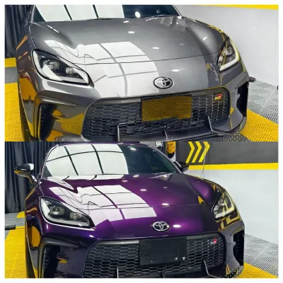 Ravoony Plus Gloss Ghost Midnight Purple Car Vinyl Wrap 02