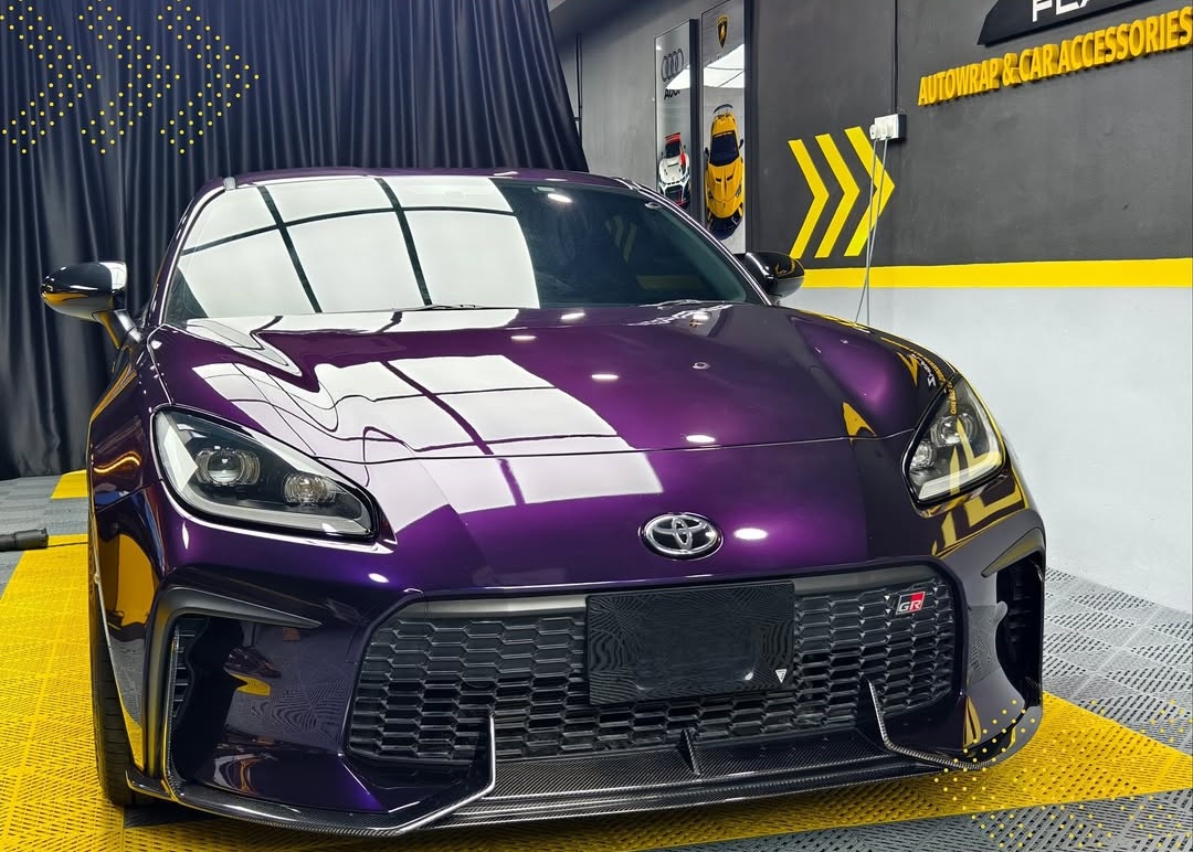 Ravoony Plus Gloss Ghost Midnight Purple Car Vinyl Wrap
