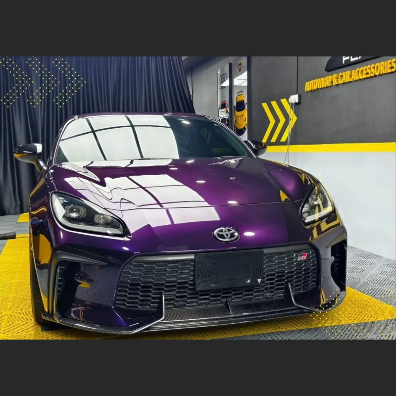 Ravoony Plus Gloss Ghost Midnight Purple Car Vinyl Wrap
