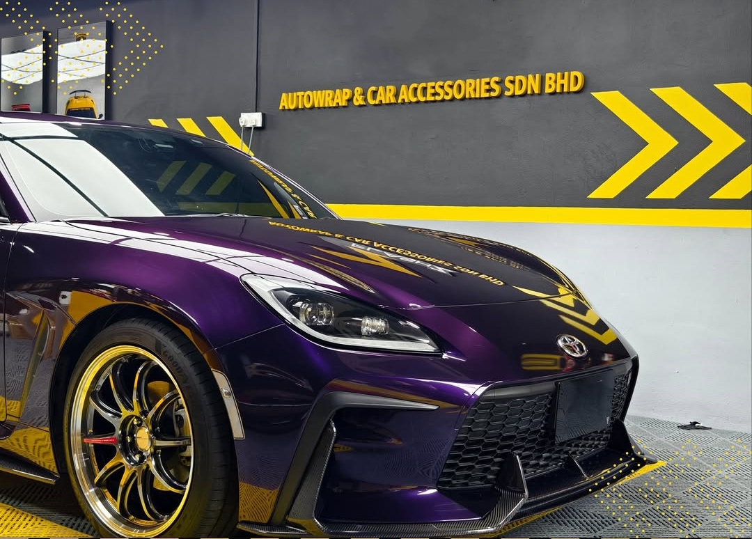 Ravoony Plus Gloss Ghost Midnight Purple Car Vinyl Wrap