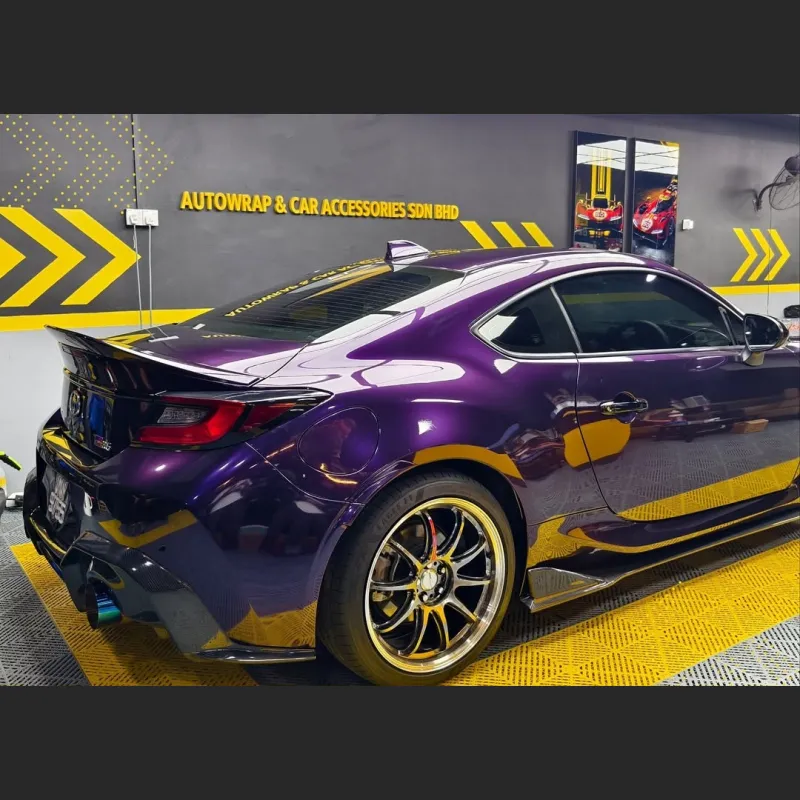Ravoony Plus Gloss Ghost Midnight Purple Car Vinyl Wrap